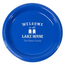 Welcome to the Lake House Plastic Plates
