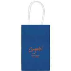 Fun Congrats Medium Twisted Handled Bags