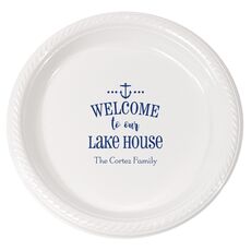 Welcome to Our Lake House Plastic Plates