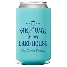 Welcome to Our Lake House Collapsible Huggers