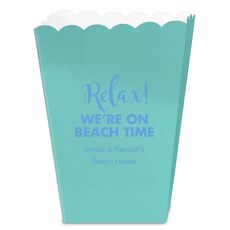 Relax We're on Beach Time Mini Popcorn Boxes