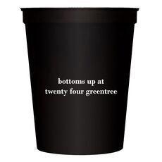 Bottom Left Statement Stadium Cups