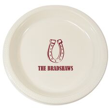 Horseshoe Luck Plastic Plates