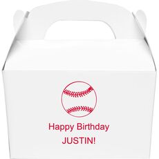 All Star Baseball Gable Favor Boxes