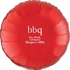 Big Word BBQ Mylar Balloons