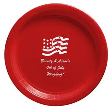 American Flag Paper Plates