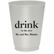 Big Word Drink Colored Shatterproof Cups