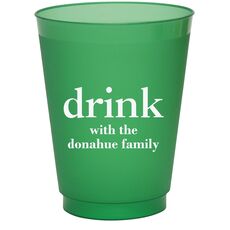 Big Word Drink Colored Shatterproof Cups