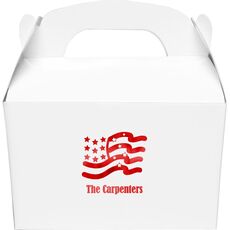 American Flag Gable Favor Boxes