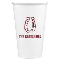 Horseshoe Luck Paper Coffee Cups