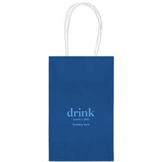 Big Word Drink Medium Twisted Handled Bags