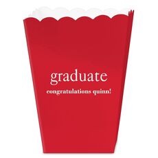 Big Word Graduate Mini Popcorn Boxes