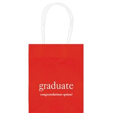 Big Word Graduate Mini Twisted Handled Bags