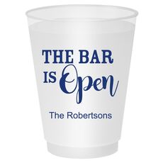 The Bar is Open Shatterproof Cups