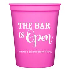 The Bar is Open Stadium Cups