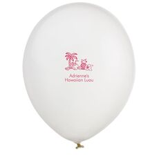 Tropical Hawaiian Luau Latex Balloons