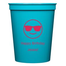 Sunglasses Emoji Stadium Cups