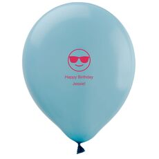 Sunglasses Emoji Latex Balloons