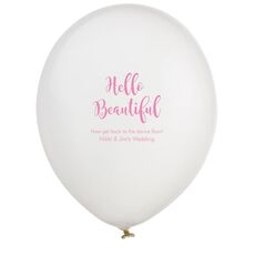 Hello Beautiful Latex Balloons