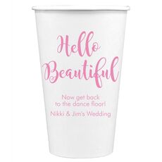 Hello Beautiful Paper Coffee Cups