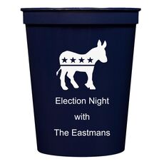 Patriotic Donkey Stadium Cups