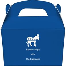 Patriotic Donkey Gable Favor Boxes