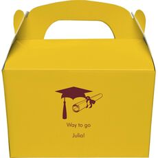 Mortar Board & Diploma Gable Favor Boxes