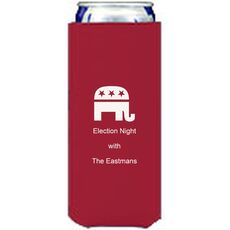 Patriotic Elephant Collapsible Slim Huggers