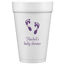 Baby Twinkle Toes Styrofoam Cups