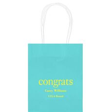 Big Word Congrats Mini Twisted Handled Bags