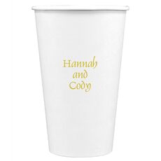 Always Flaunt Your Names Paper Coffee Cups