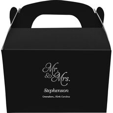 Elegant Mr. & Mrs. Gable Favor Boxes