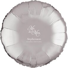 Elegant Mr. & Mrs. Mylar Balloons
