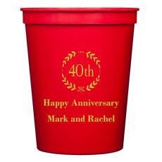 40th Wreath Stadium Cups