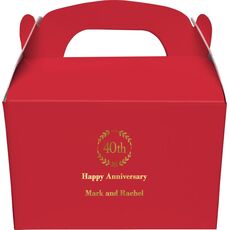 40th Wreath Gable Favor Boxes