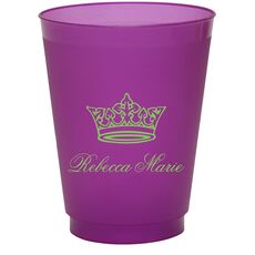 Delicate Princess Crown Colored Shatterproof Cups