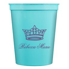 Delicate Princess Crown Stadium Cups