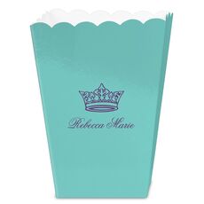 Delicate Princess Crown Mini Popcorn Boxes
