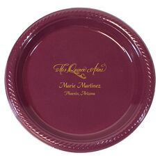 Elegant Mis Quince Años Plastic Plates