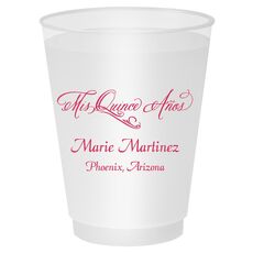 Elegant Mis Quince Años Shatterproof Cups