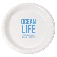 Ocean Life Plastic Plates