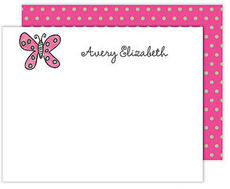 Flutter Butterfly Flat Note Cards