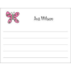 Flutter Butterfly Flat Note Cards