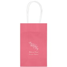 Elegant Our Wedding Day Medium Twisted Handled Bags