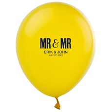 Bold Mr & Mr Latex Balloons