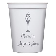 Bubbly Champagne Stadium Cups