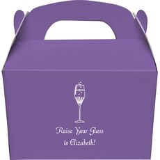 Bubbly Champagne Gable Favor Boxes