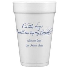Elegant On This Day Styrofoam Cups