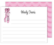 Ballerina Girl Flat Note Cards