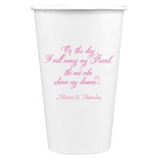 Elegant Marry My Friend Paper Coffee Cups